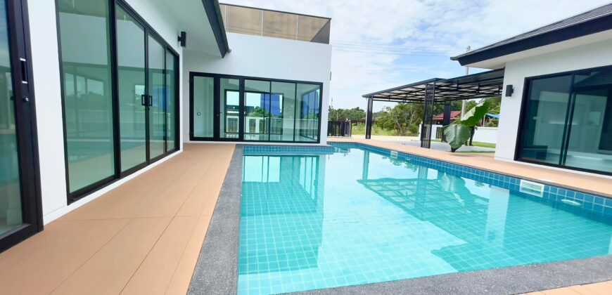 Pool Villa สร้างใหม่ เนื้อที่เยอะ ต.ท่าวังตาล อ.สารภี ใกล้วัดบวกครกเหนือ โรงเรียนนานาชาติเยอรมัน ถนนวงแหวนรอบ 3 เพียง 2 กม.