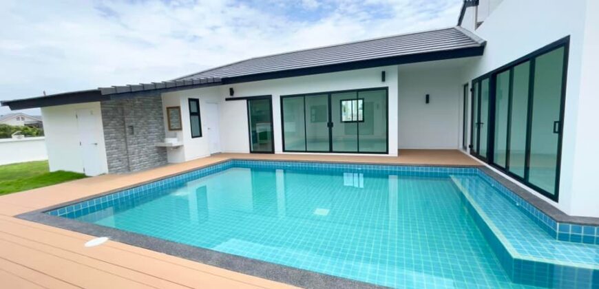 Pool Villa สร้างใหม่ เนื้อที่เยอะ ต.ท่าวังตาล อ.สารภี ใกล้วัดบวกครกเหนือ โรงเรียนนานาชาติเยอรมัน ถนนวงแหวนรอบ 3 เพียง 2 กม.