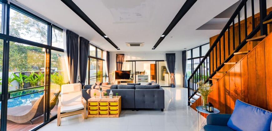 Luxury House Modern Style With Private Pool, San Phak Wan, Hang Dong.