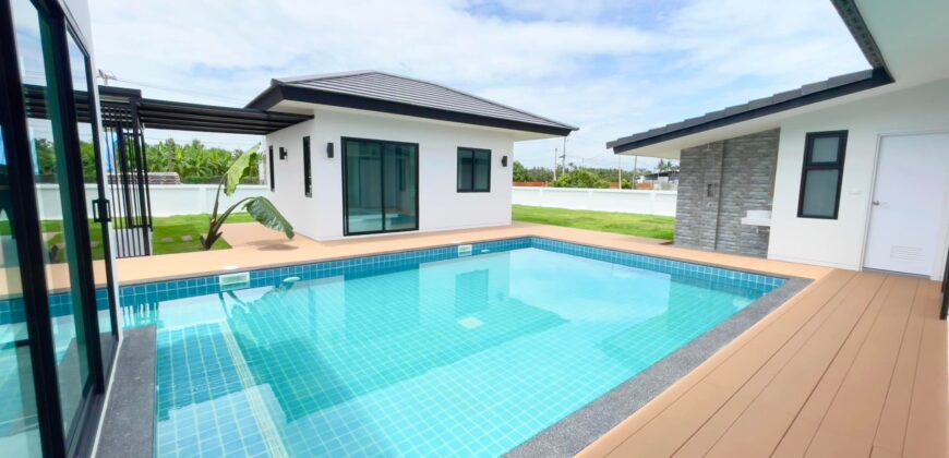 Pool Villa สร้างใหม่ เนื้อที่เยอะ ต.ท่าวังตาล อ.สารภี ใกล้วัดบวกครกเหนือ โรงเรียนนานาชาติเยอรมัน ถนนวงแหวนรอบ 3 เพียง 2 กม.