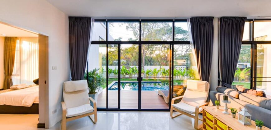 Luxury House Modern Style With Private Pool, San Phak Wan, Hang Dong.