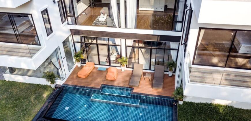 Pool Villa สไตล์โมเดิร์น ต.สันผักหวาน อ.หางดง ใกล้สนามบินเชียงใหม่ 