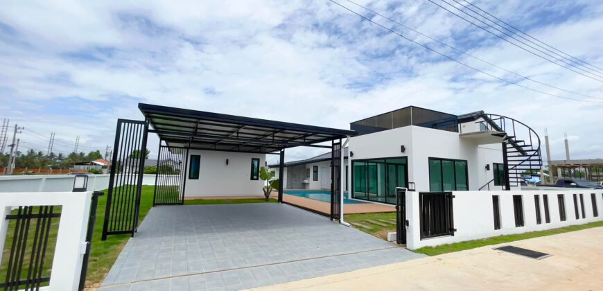 Pool Villa สร้างใหม่ เนื้อที่เยอะ ต.ท่าวังตาล อ.สารภี ใกล้วัดบวกครกเหนือ โรงเรียนนานาชาติเยอรมัน ถนนวงแหวนรอบ 3 เพียง 2 กม.