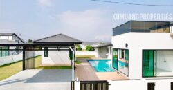 Pool Villa สร้างใหม่ เนื้อที่เยอะ ต.ท่าวังตาล อ.สารภี ใกล้วัดบวกครกเหนือ โรงเรียนนานาชาติเยอรมัน ถนนวงแหวนรอบ 3 เพียง 2 กม.