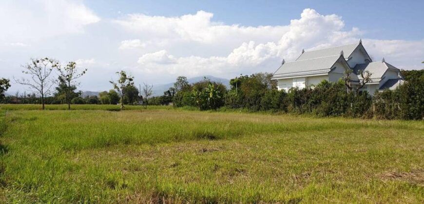 ที่ดินแปลงสวย ต.บ้านแหวน อ.หางดง ใกล้หมู่บ้านกุลพัน์วิลล์ 9