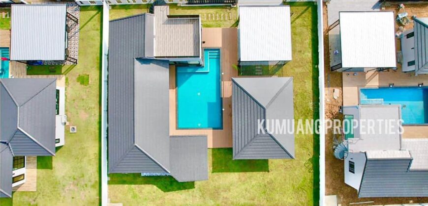 Pool Villa สร้างใหม่ เนื้อที่เยอะ ต.ท่าวังตาล อ.สารภี ใกล้วัดบวกครกเหนือ โรงเรียนนานาชาติเยอรมัน ถนนวงแหวนรอบ 3 เพียง 2 กม.