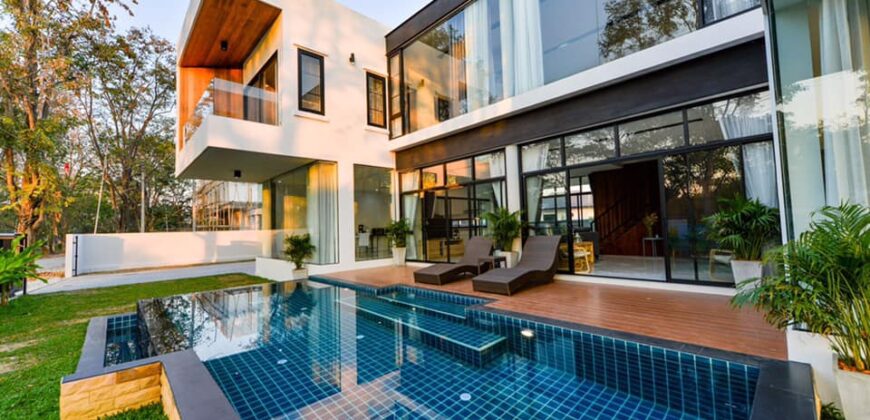 Luxury House Modern Style With Private Pool, San Phak Wan, Hang Dong.