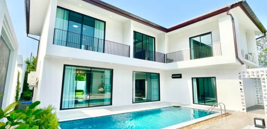 Pool Villa สร้างใหม่ ต.สันผักหวาน อ. หางดง ใกล้สนามบิน เพียง 15 นาที