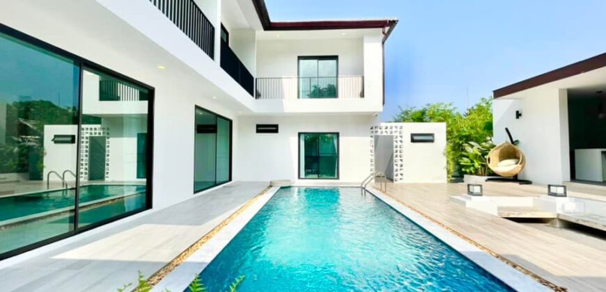 Pool Villa สร้างใหม่ ต.สันผักหวาน อ. หางดง ใกล้สนามบิน เพียง 15 นาที