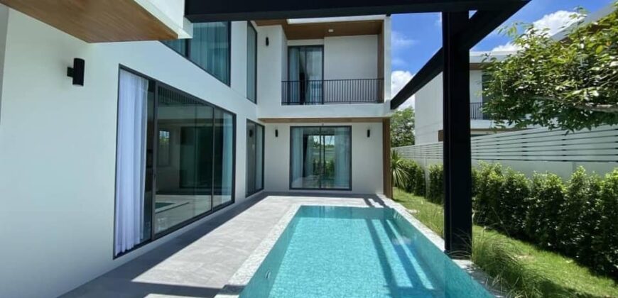 Pool Villa สไตล์มินิมอล ต.ท่าวังตาล อ.สารภี ใกล้ถนนวงแหวนรอบ 2 เวียงกุมกาม