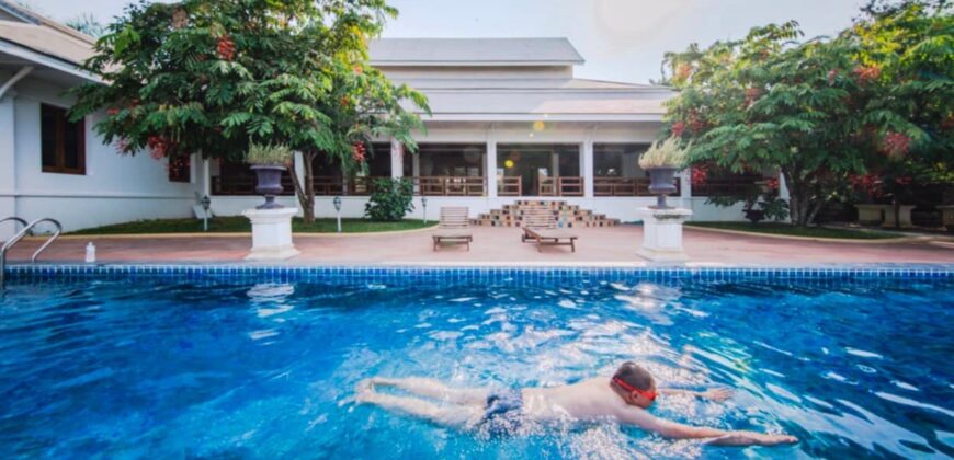 Pool Villa สไตล์รีสอร์ท ติดแม่น้ำปิง เนื้อที่ 2 ไร่เศษ ต.ดอนแก้ว อ.แม่ริม ใกล้ตลาดป่าข่อยใต้ โรงพยาบาลนครพิงค์