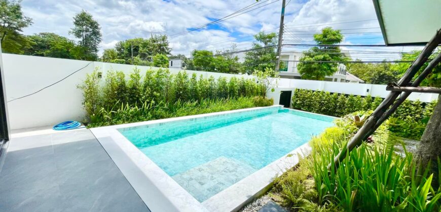 Pool Villa สร้างใหม่ 2 ชั้น สไตล์โมเดิร์น ต.แม่เหียะ อ.เมืองเชียงใหม่ ใกล้บิ๊กซีแม่เหียะ Central Airport Plaza สนามบินเชียงใหม่