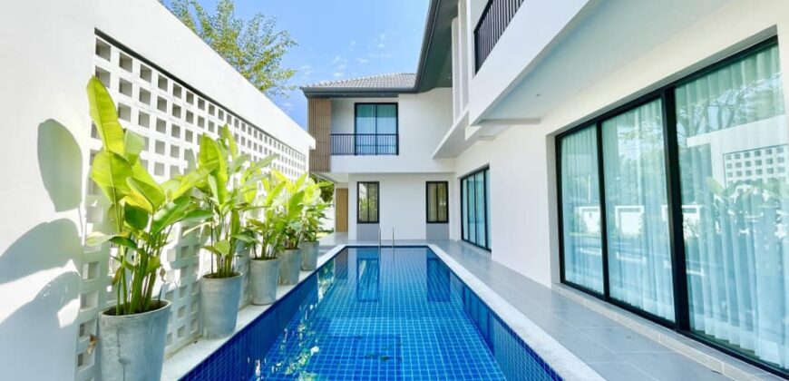 Pool Villa สร้างใหม่ 2 ชั้น ต.สันผักหวาน อ.หางดง ใกล้สนามบินเชียงใหม่ บิ๊กซีแม่เหียะ