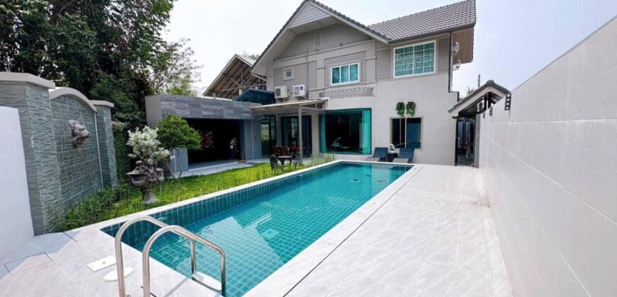 Pool Villa รีโนเวทใหม่ ต.บ้านแหวน อ.หางดง จ.เชียงใหม่ ใกล้กาดฝรั่ง, โรงเรียนนานาชาติสาธิตมหาวิทยาลัยรังสิต