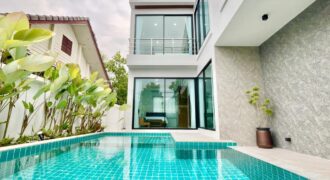 Pool Villa สร้างใหม่ สไตล์โมเดิร์น ต.สันผักหวาน อ.หางดง ใกล้บิกซีแม่เหียะ สนามบินเชียงใหม่