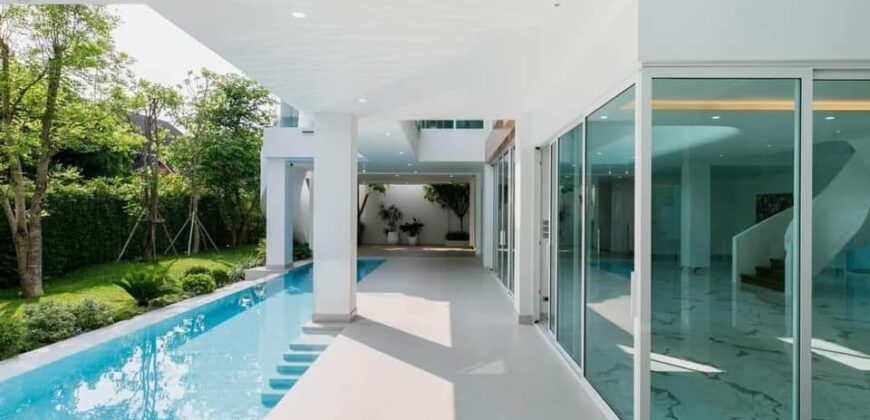 Pool Villa สร้างใหม่ 2 ชั้น สไตล์โมเดิร์น ต.หนองควาย อ.หางดง จ.เชียงใหม่ ใกล้แยกสะเมิง, พืชสวนโลก