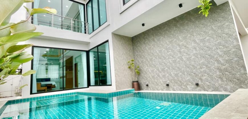 Pool Villa สร้างใหม่ สไตล์โมเดิร์น ต.สันผักหวาน อ.หางดง ใกล้บิกซีแม่เหียะ สนามบินเชียงใหม่