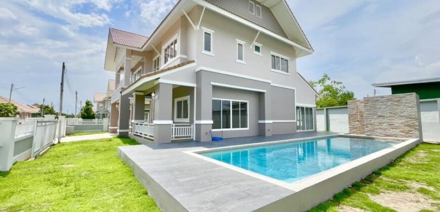 Pool Villa สร้างใหม่ 2 ชั้น โซนท่ารั้ว ต.สันปูเลย อ.ดอยสะเก็ด อ.เชียงใหม่ ใกล้ตลาดท่ารั้ว Central Festival