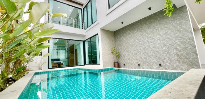 Pool Villa สร้างใหม่ สไตล์โมเดิร์น ต.สันผักหวาน อ.หางดง ใกล้บิกซีแม่เหียะ สนามบินเชียงใหม่