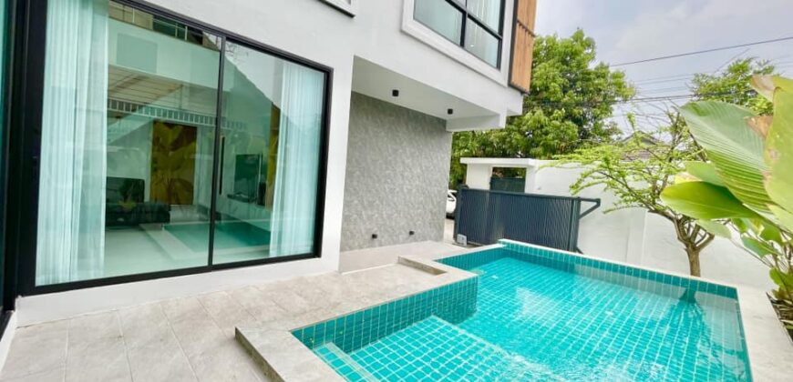 Pool Villa สร้างใหม่ สไตล์โมเดิร์น ต.สันผักหวาน อ.หางดง ใกล้บิกซีแม่เหียะ สนามบินเชียงใหม่