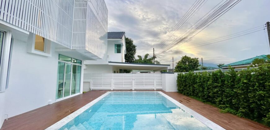 Pool Villa รีโนเวทใหม่ 2 ชั้น ต.สันผักหวาน อ.หางดง จ.เชียงใหม่ ใกล้ถนนวงแหวนรอบ 3, แยกสะเมิง, บ้านป่าตาล, 7-11 เพียง 1 กม.