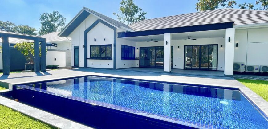 Pool Villa สร้างใหม่ ชั้นเดียว ติดเลค ต.สันผักหวาน อ.หางดง ใกล้สนามบินเชียงใหม่ บิ๊กซีแม่เหียะ