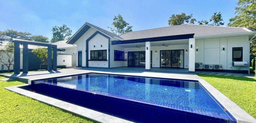 Pool Villa สร้างใหม่ ชั้นเดียว ติดเลค ต.สันผักหวาน อ.หางดง ใกล้สนามบินเชียงใหม่ บิ๊กซีแม่เหียะ