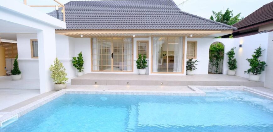 Pool Villa รีโนเวทใหม่ ชี้นเดียว สไตล์มินิมอล ต.หนองจ๊อม อ.สันทราย จ.เชียงใหม่ ใกล้ตลาดภูดอย, แยกหนองจ๊อม, ถนนวงแหวน