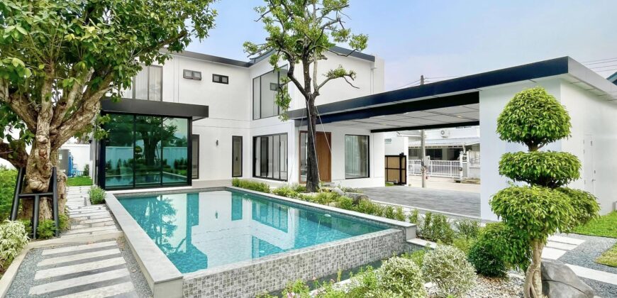 Pool Villa สร้างใหม่ 2 ชั้น ต.แม่เหียะ อ.เมืองเชียงใหม่ จ.เชียงใหม่ ใกล้พืชสวนโลก, ถนนคันคลองชลประทาน, ตลาดแม่เหียะ