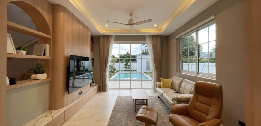 Pool Villa สร้างใหม่ 2 ชั้น สไตล์มินิมอล ต.แม่เหียะ อ.เมืองเชียงใหม่ จ.เชียงใหม่ ใกล้ถนนวงแหวนรอบ 2, บิ๊กซีแม่เหียะ, สนามบินเชียงใหม่