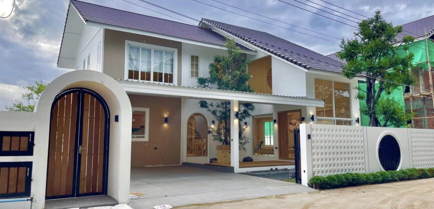 Pool Villa สร้างใหม่ 2 ชั้น สไตล์มินิมอล ต.แม่เหียะ อ.เมืองเชียงใหม่ จ.เชียงใหม่ ใกล้ถนนวงแหวนรอบ 2, บิ๊กซีแม่เหียะ, สนามบินเชียงใหม่